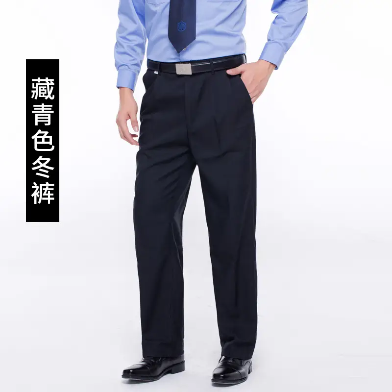 Navy Blue Security Pants for Men Women Spring Autumn Suit - Image 3