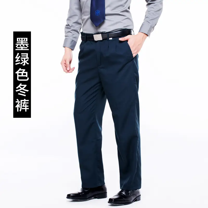 Navy Blue Security Pants for Men Women Spring Autumn Suit - Image 7