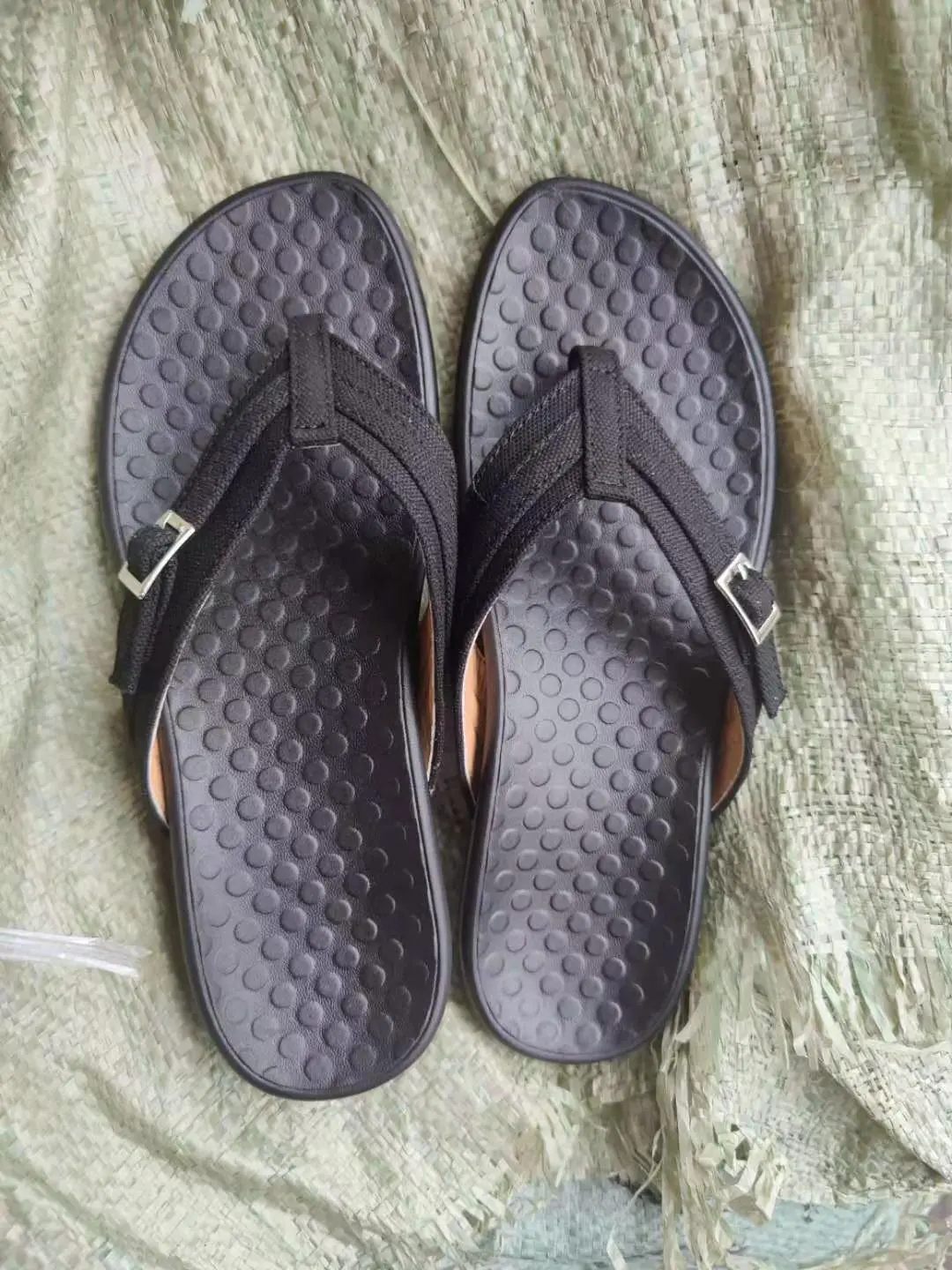 Women's Pink Leather Flat Sandals 2020 Summer