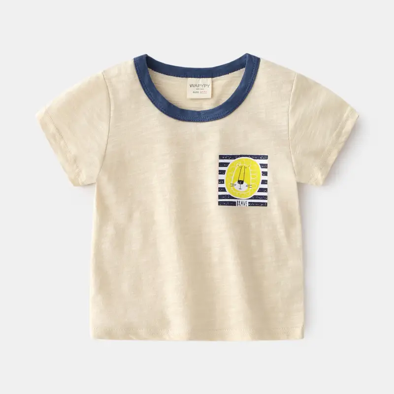 Boys Blue Cartoon T-Shirt 2022 Summer - Image 4