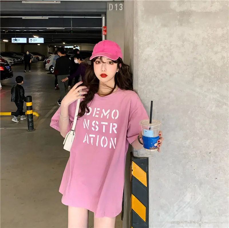 Women Korean Style Loose Fit T-Shirt 2025 Summer - Image 8
