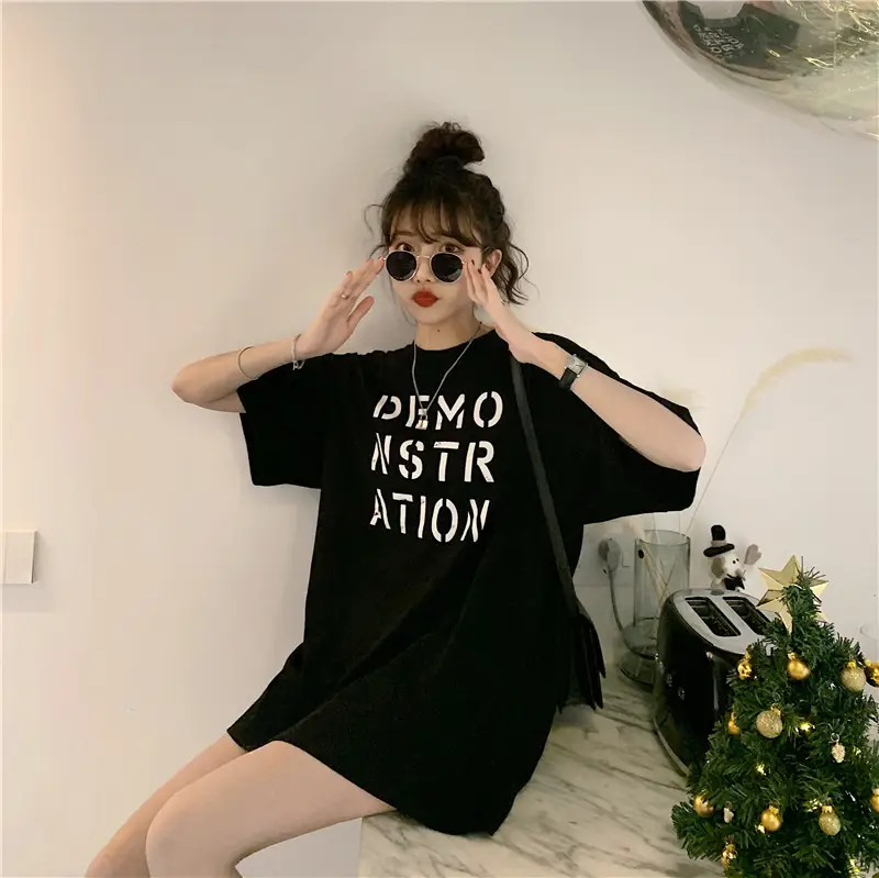 Women Korean Style Loose Fit T-Shirt 2025 Summer - Image 9