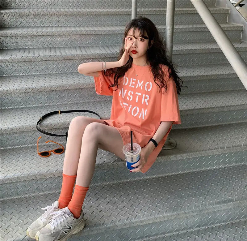 Women Korean Style Loose Fit T-Shirt 2025 Summer — feature 14