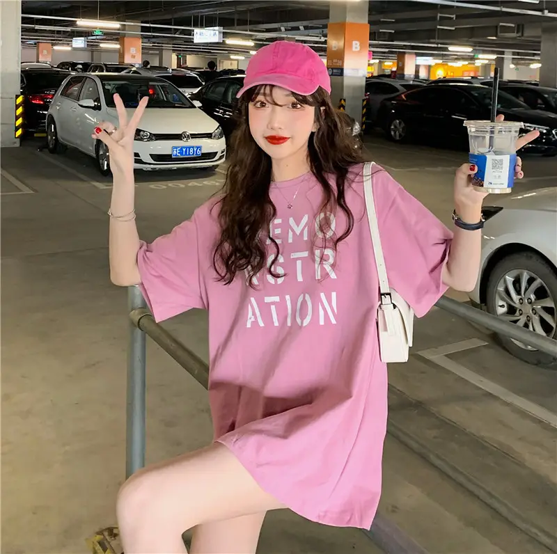 Women Korean Style Loose Fit T-Shirt 2025 Summer — feature 16