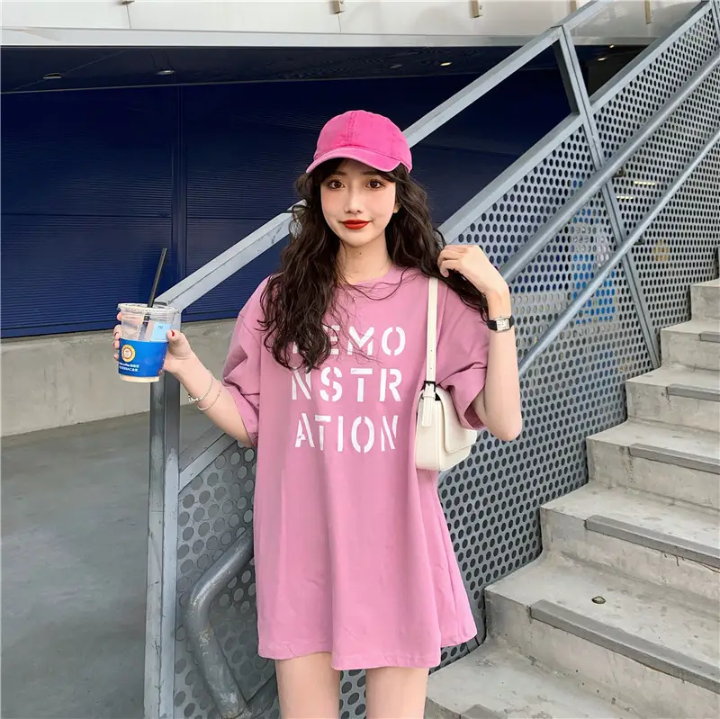Women Korean Style Loose Fit T-Shirt 2025 Summer — feature 18