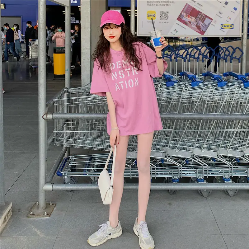 Women Korean Style Loose Fit T-Shirt 2025 Summer — feature 19
