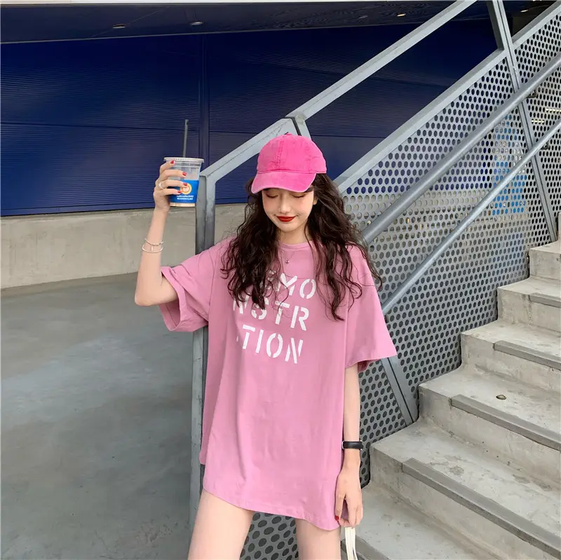 Women Korean Style Loose Fit T-Shirt 2025 Summer — feature 21