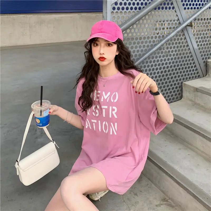 Women Korean Style Loose Fit T-Shirt 2025 Summer — feature 22