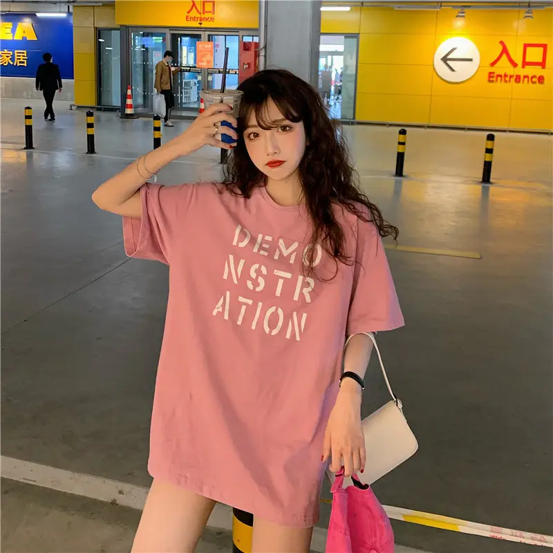 Women Korean Style Loose Fit T-Shirt 2025 Summer — feature 25