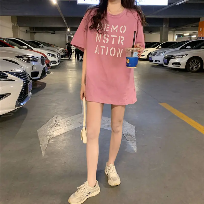 Women Korean Style Loose Fit T-Shirt 2025 Summer — feature 26