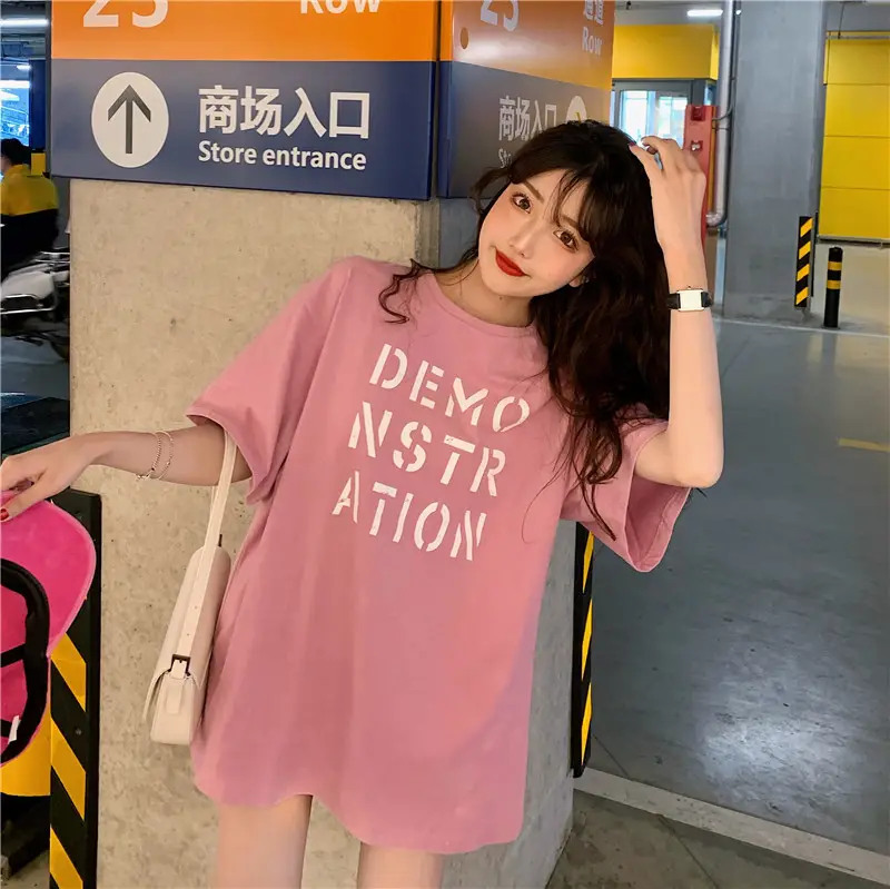 Women Korean Style Loose Fit T-Shirt 2025 Summer — feature 28