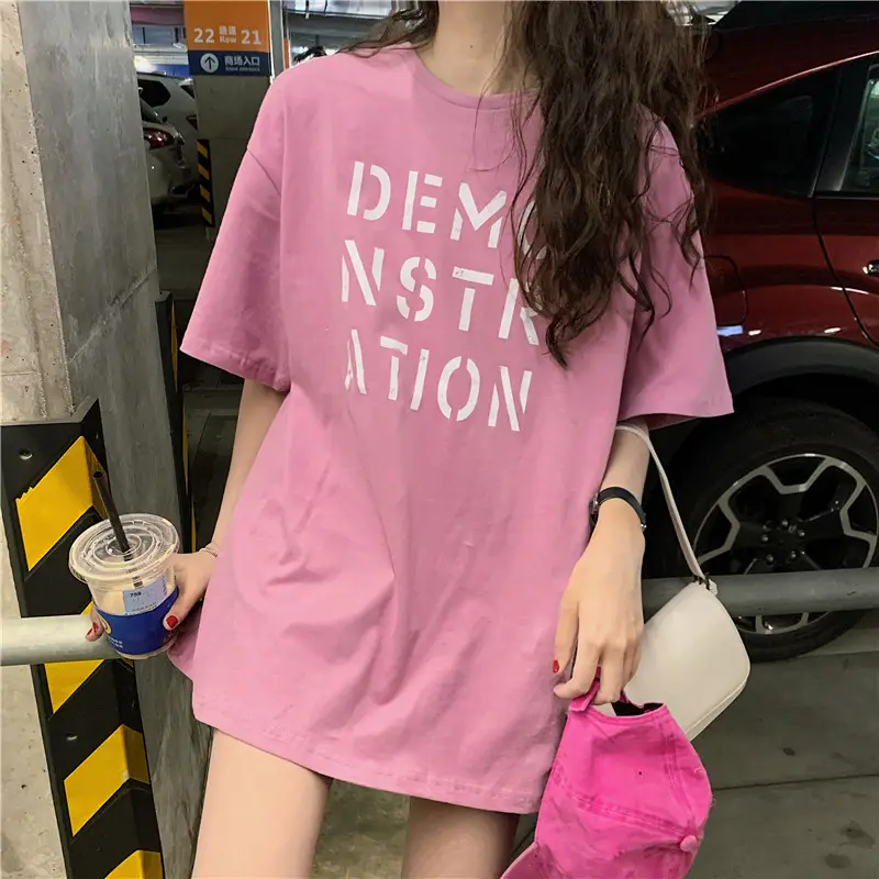 Women Korean Style Loose Fit T-Shirt 2025 Summer — feature 29