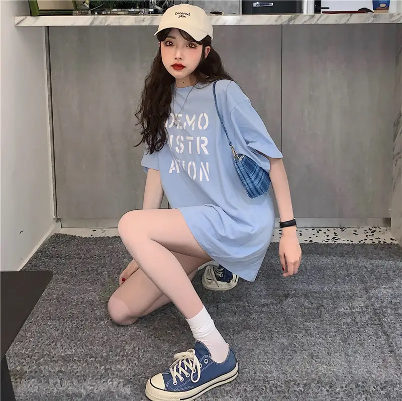 Women Korean Style Loose Fit T-Shirt 2025 Summer — feature 38