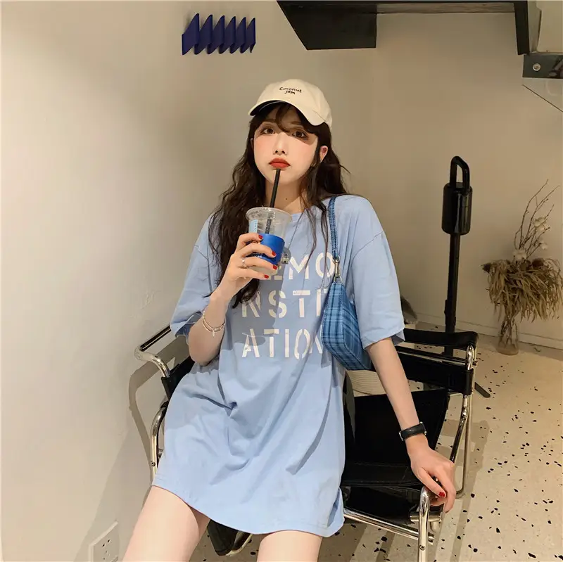 Women Korean Style Loose Fit T-Shirt 2025 Summer — feature 39