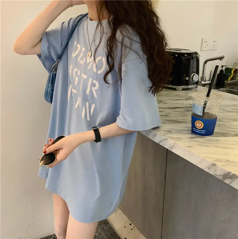 Women Korean Style Loose Fit T-Shirt 2025 Summer — feature 41
