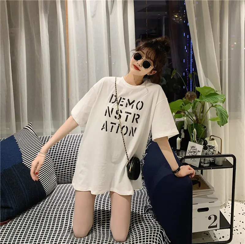 Women Korean Style Loose Fit T-Shirt 2025 Summer — feature 45