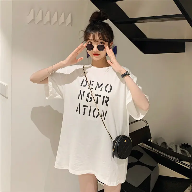 Women Korean Style Loose Fit T-Shirt 2025 Summer — feature 49