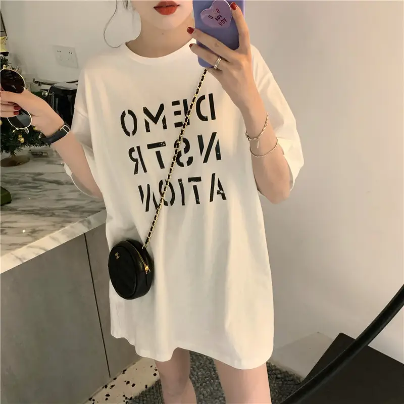 Women Korean Style Loose Fit T-Shirt 2025 Summer — feature 51