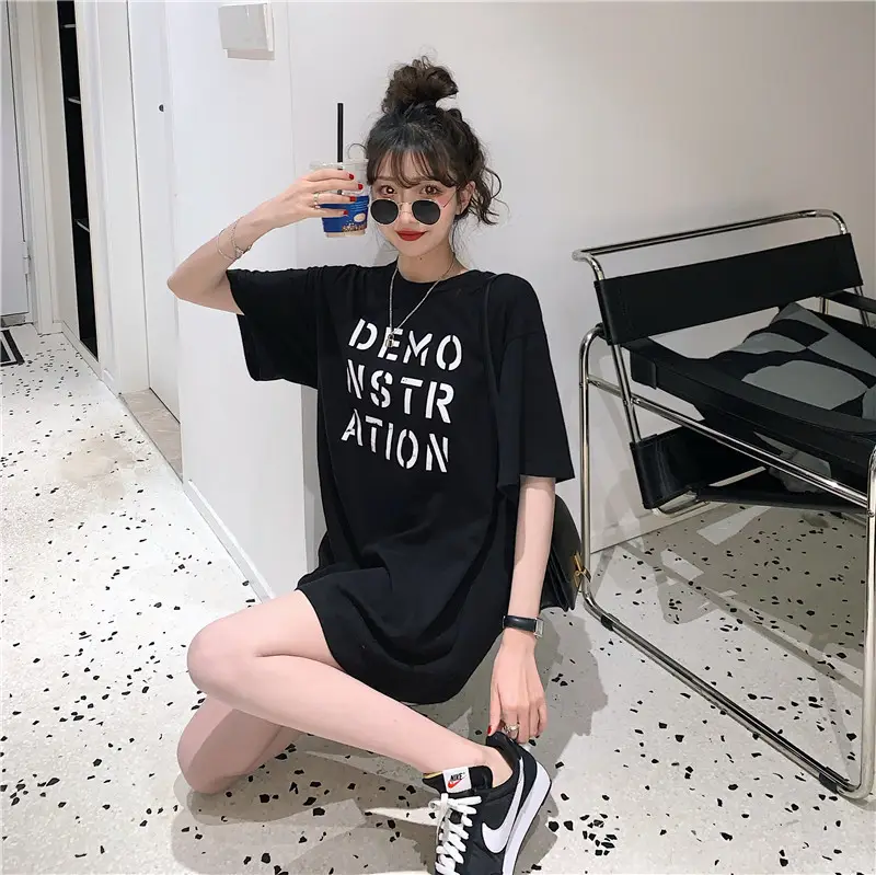 Women Korean Style Loose Fit T-Shirt 2025 Summer — feature 55