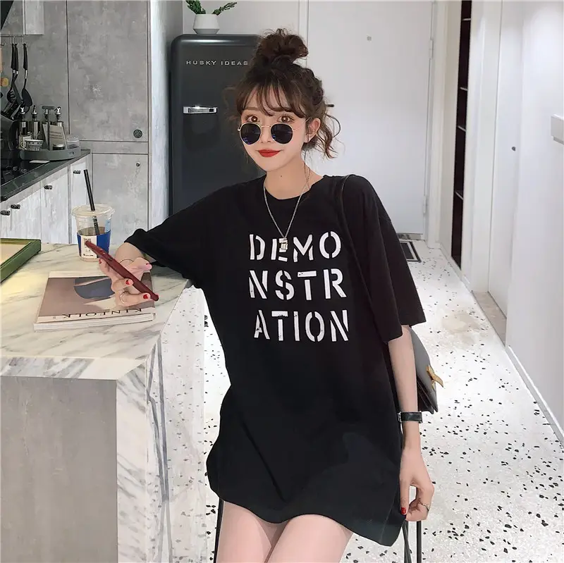 Women Korean Style Loose Fit T-Shirt 2025 Summer — feature 61