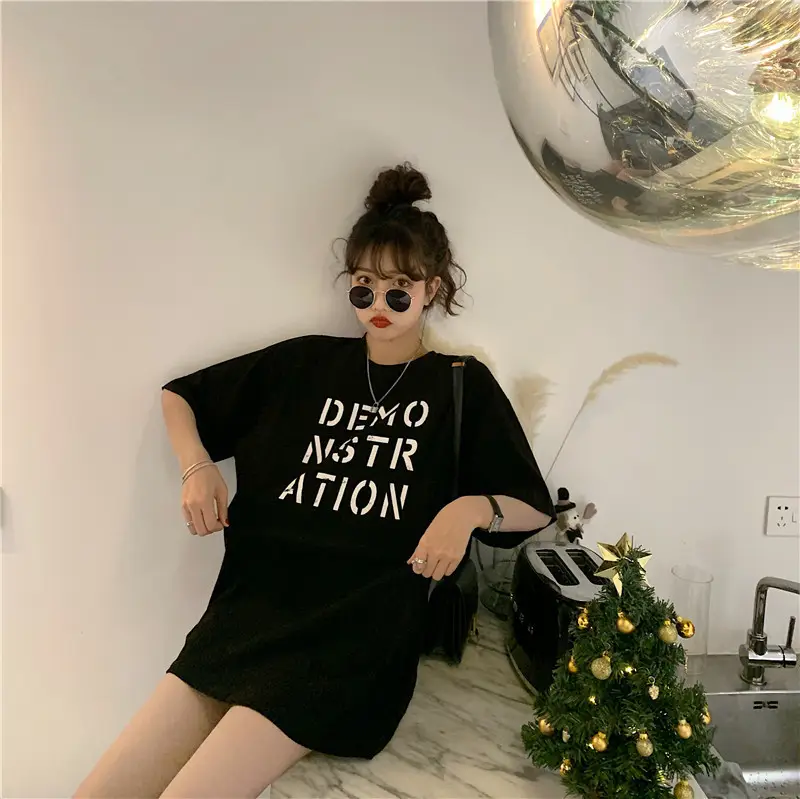Women Korean Style Loose Fit T-Shirt 2025 Summer — feature 62