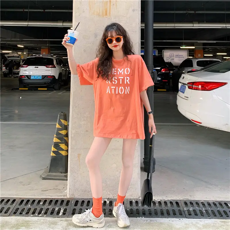 Women Korean Style Loose Fit T-Shirt 2025 Summer — feature 7
