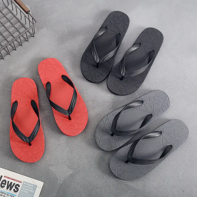 Men's Black Non-Slip Flip Flops Summer Outdoor