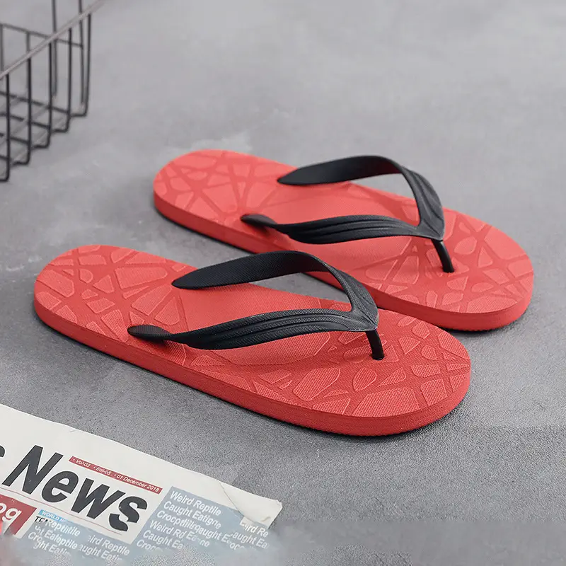 Men's Black Non-Slip Flip Flops Summer Outdoor