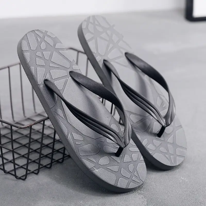 Men's Black Non-Slip Flip Flops Summer Outdoor