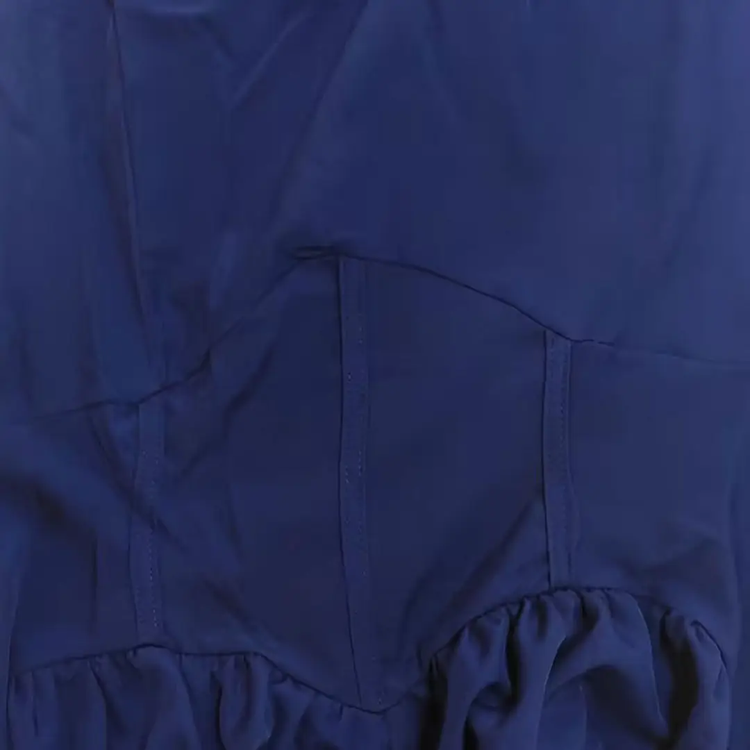 Blue Slit Long Dress for Women Spring Wear — feature 55