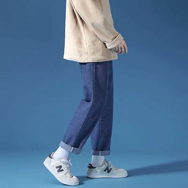 Men's Black Loose Straight Jeans Spring Summer New - Image 5