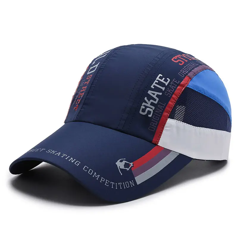 Men's Beige Baseball Cap with Brand Logo - Image 2