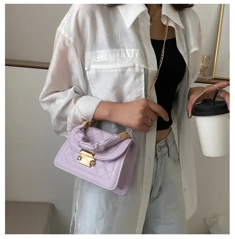 Black Quilted PU Shoulder Bag for Women 2020 — feature 12