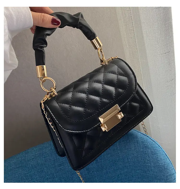 Black Quilted PU Shoulder Bag for Women 2020 — feature 13