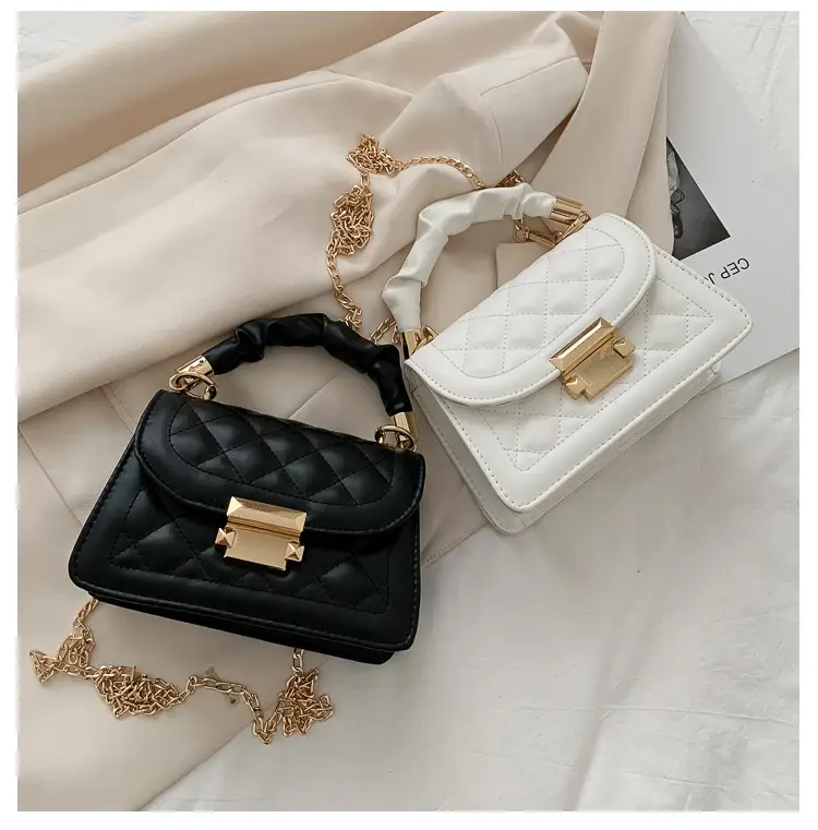 Black Quilted PU Shoulder Bag for Women 2020 — feature 17