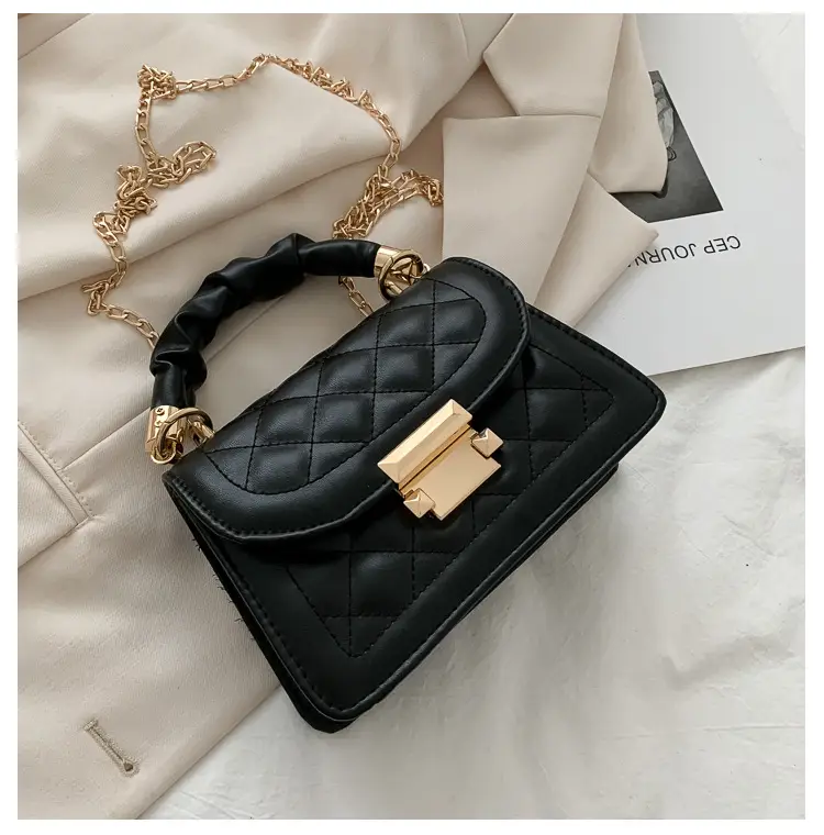 Black Quilted PU Shoulder Bag for Women 2020 — feature 19