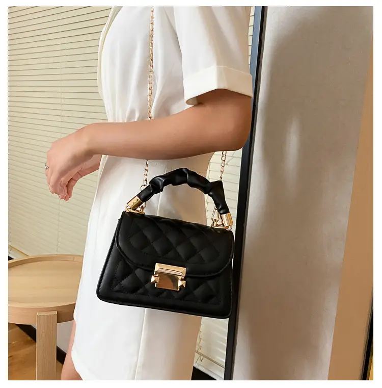 Black Quilted PU Shoulder Bag for Women 2020 — feature 6