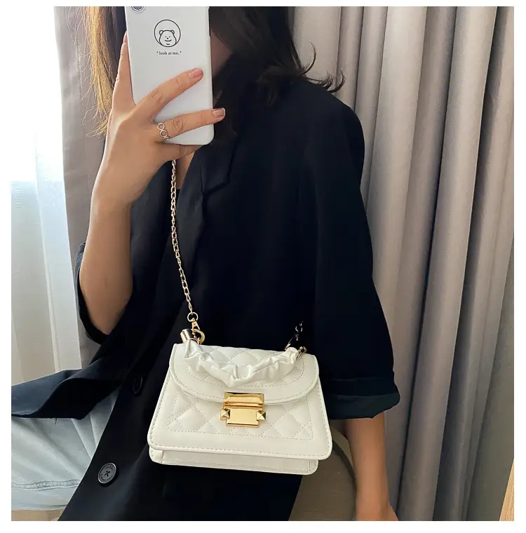 Black Quilted PU Shoulder Bag for Women 2020 — feature 8