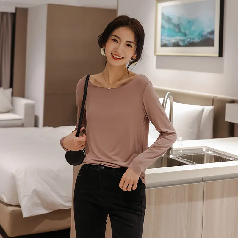 New Korean Style Black Long Sleeve T-Shirt for Women - Image 9