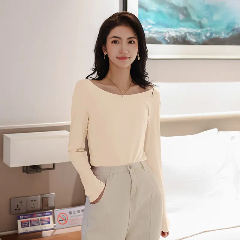 New Korean Style Black Long Sleeve T-Shirt for Women - Image 7