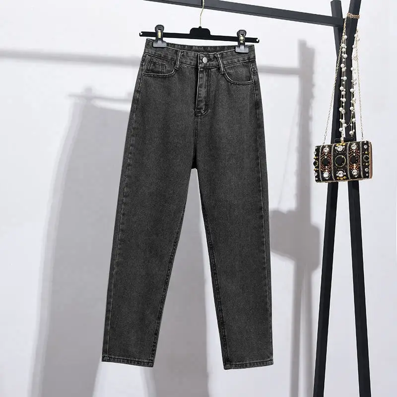 Women's Black Slim Fit High Waist Jeans 2021 - Image 5
