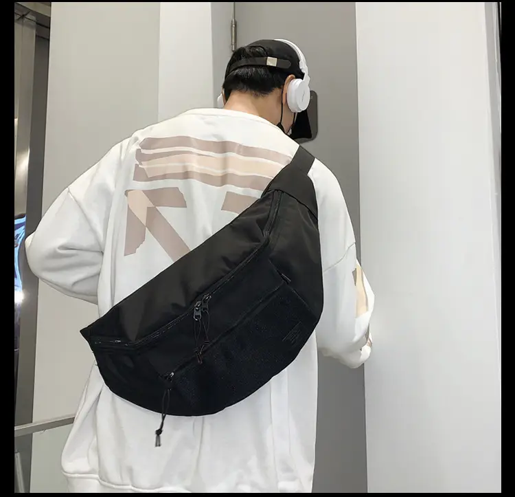 Men's Tan Crossbody Bag Large Capacity Casual Wear — feature 6