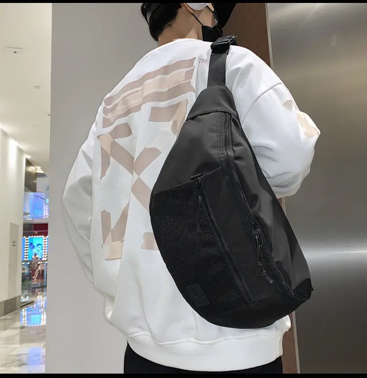 Men's Tan Crossbody Bag Large Capacity Casual Wear — feature 9
