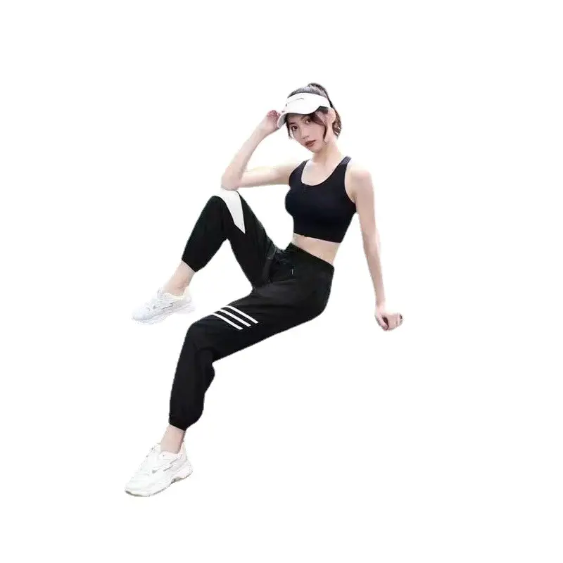 Women Maroon Casual Sports Pants Loose 2023 - Image 8