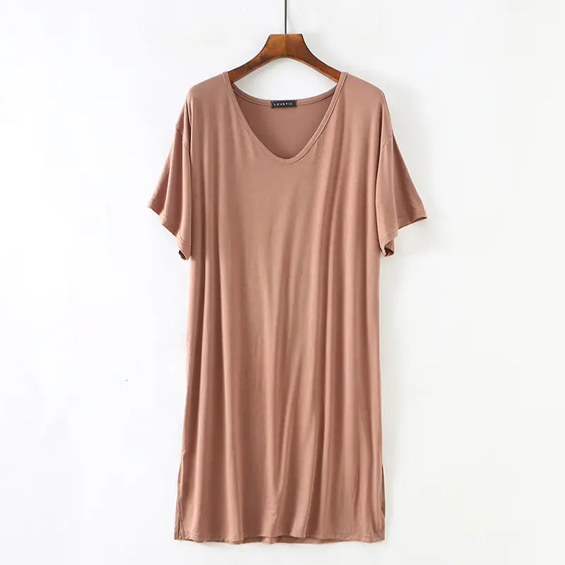 Black V-Neck Short Sleeve Dress for Women - Image 8