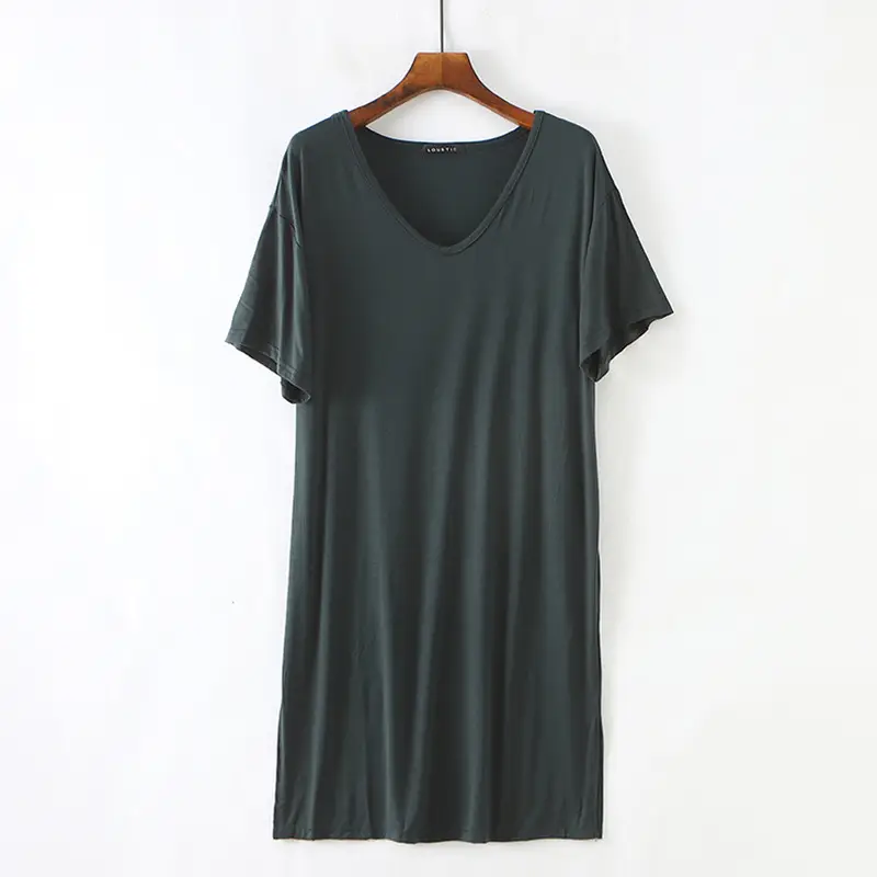 Black V-Neck Short Sleeve Dress for Women - Image 10
