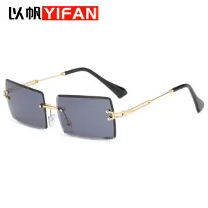 European Metal Sunglasses with Diamond Trim — feature 7