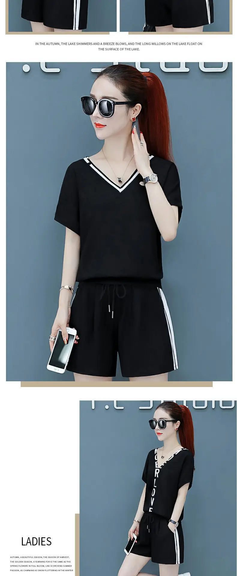 Women White Korean Style Running Shorts Set 2026 — feature 10