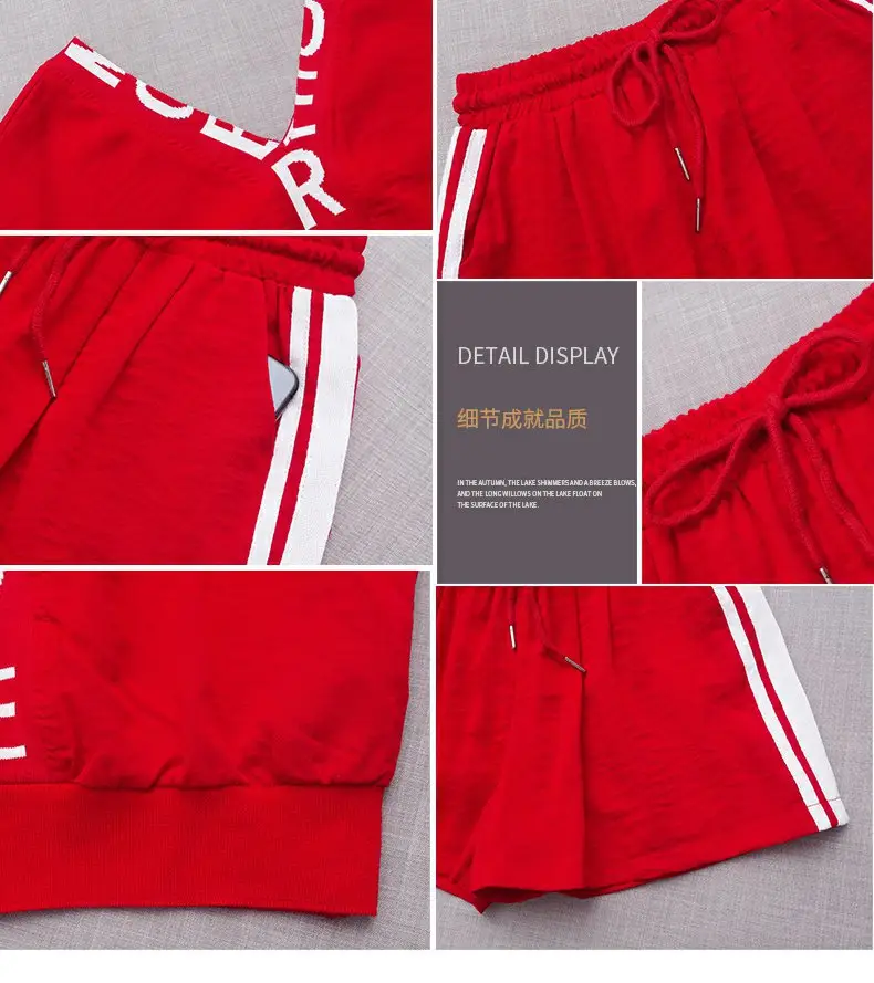 Women White Korean Style Running Shorts Set 2026 — feature 14