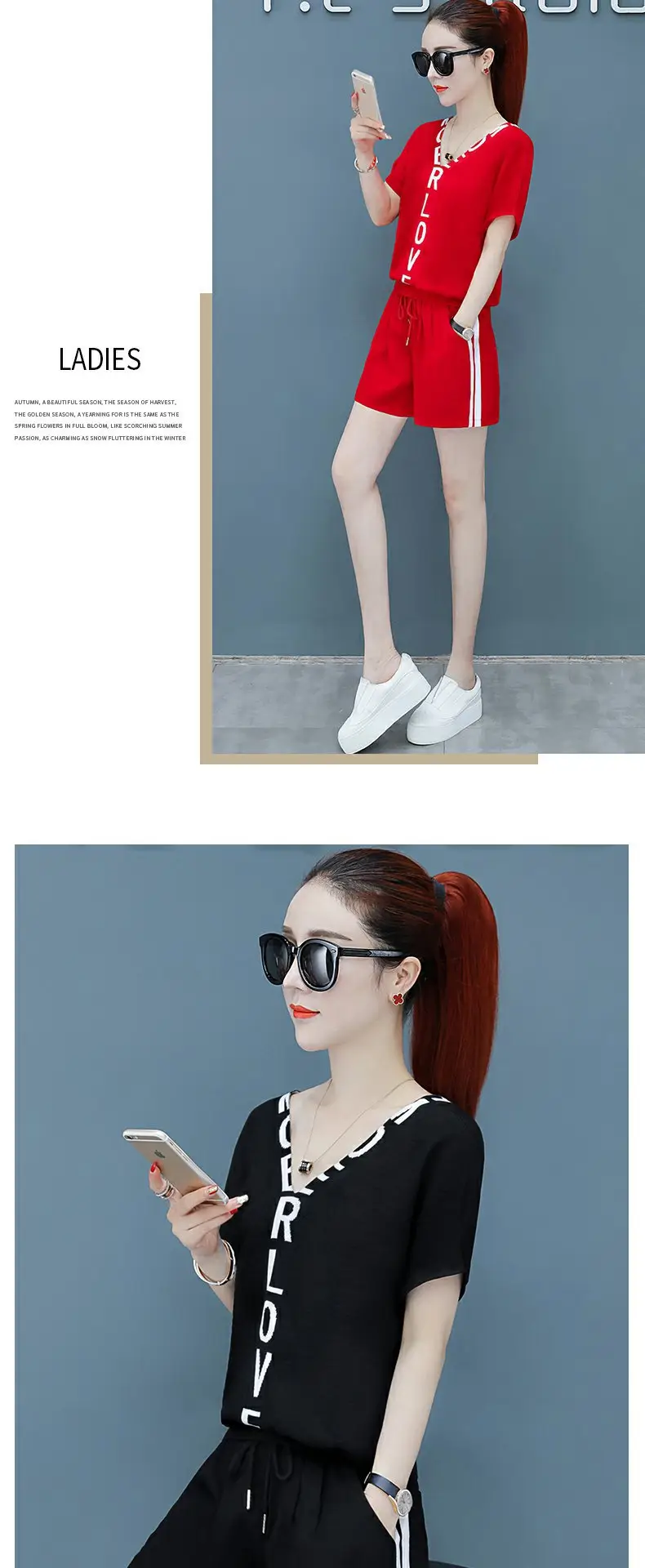 Women White Korean Style Running Shorts Set 2026 — feature 8